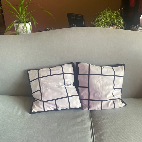 4 Packs Black and white Decorative Throw/accent Pillow Covers 16x16 Inch - Picture 1 of 4